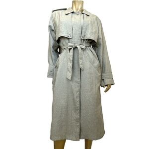 Vintage British Mist belted trench coat size 12, Korea